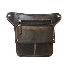 Gürteltasche Leder oder Festivaltasche aus Leder in 3 Farben mit verstellbarem Schulterriemen und Überschlag