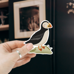 Magnet Puffin bird Iceland - fridge magnet Puffin - Iceland magnet