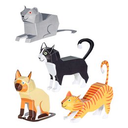 Cats Paper Toys