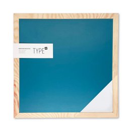 Magnetic chalkboard with wooden frame (40x40cm)