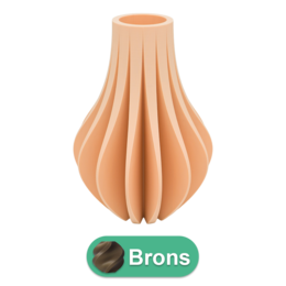Wazon Aventa 3D - Wazon wydrukowany w 3D - Zrównoważony PLA - Nadaje się do sztucznych kwiatów