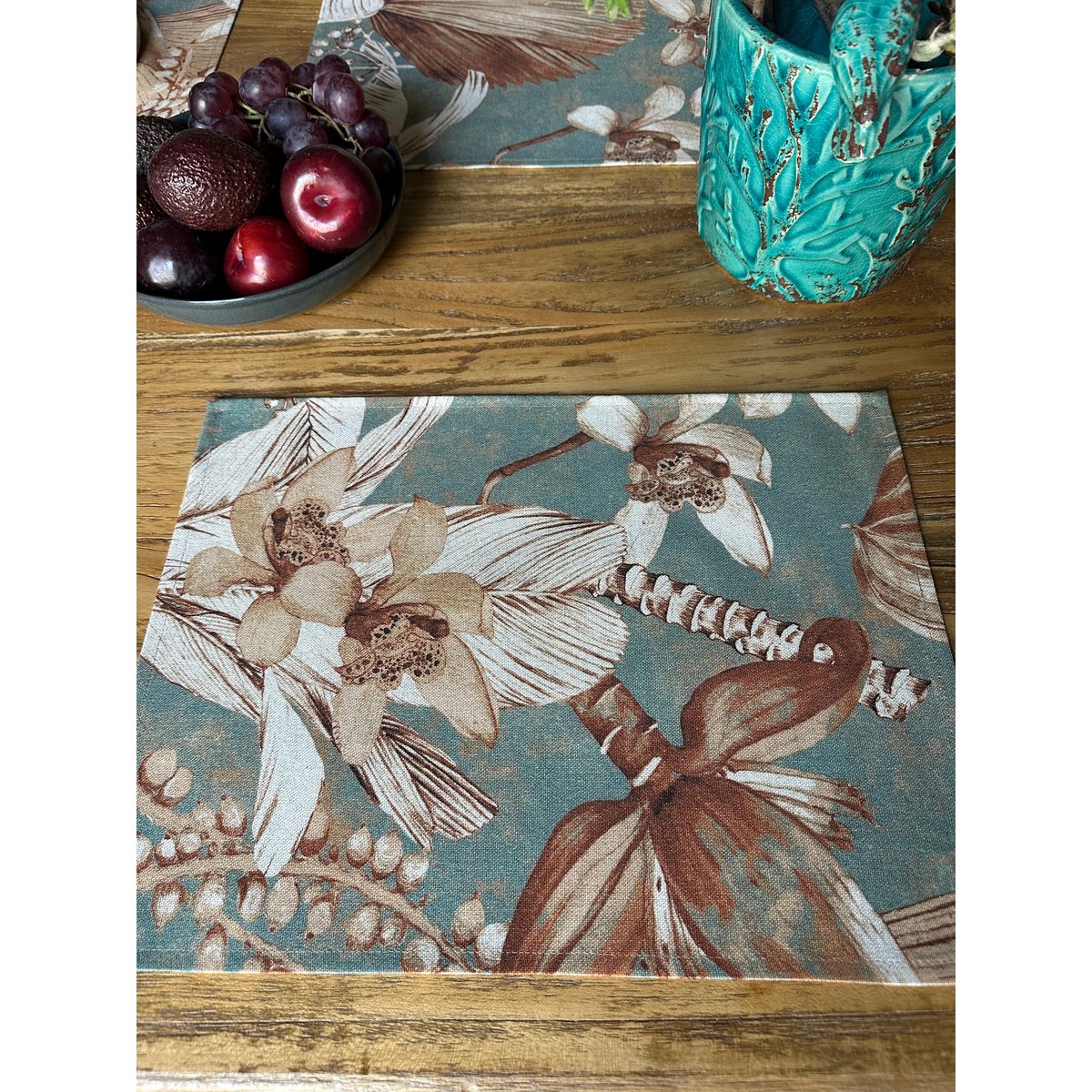 Platzset 30 x 43 cm, Leinen-Baumwoll-Mix | Terra Flora