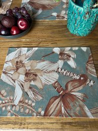 Platzset 30 x 43 cm, Leinen-Baumwoll-Mix | Terra Flora