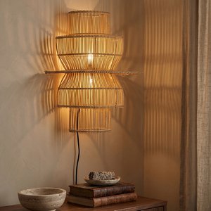 Saturn Wandlamp Rattan