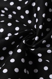 Stock UE May V-Neck 50-tych sukienki w stylu Black Polka Dot