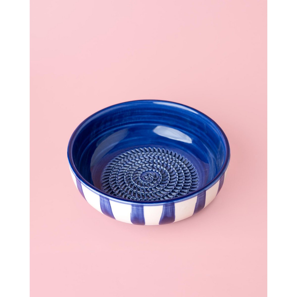 Handmade Ceramic Plate Garlic Grater / MEDIUM Costa Azul