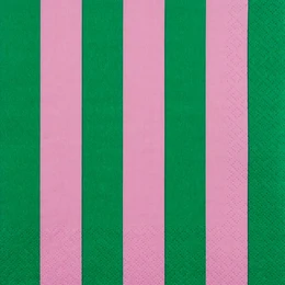 Servietten Just Stripes w kolorze zielonym