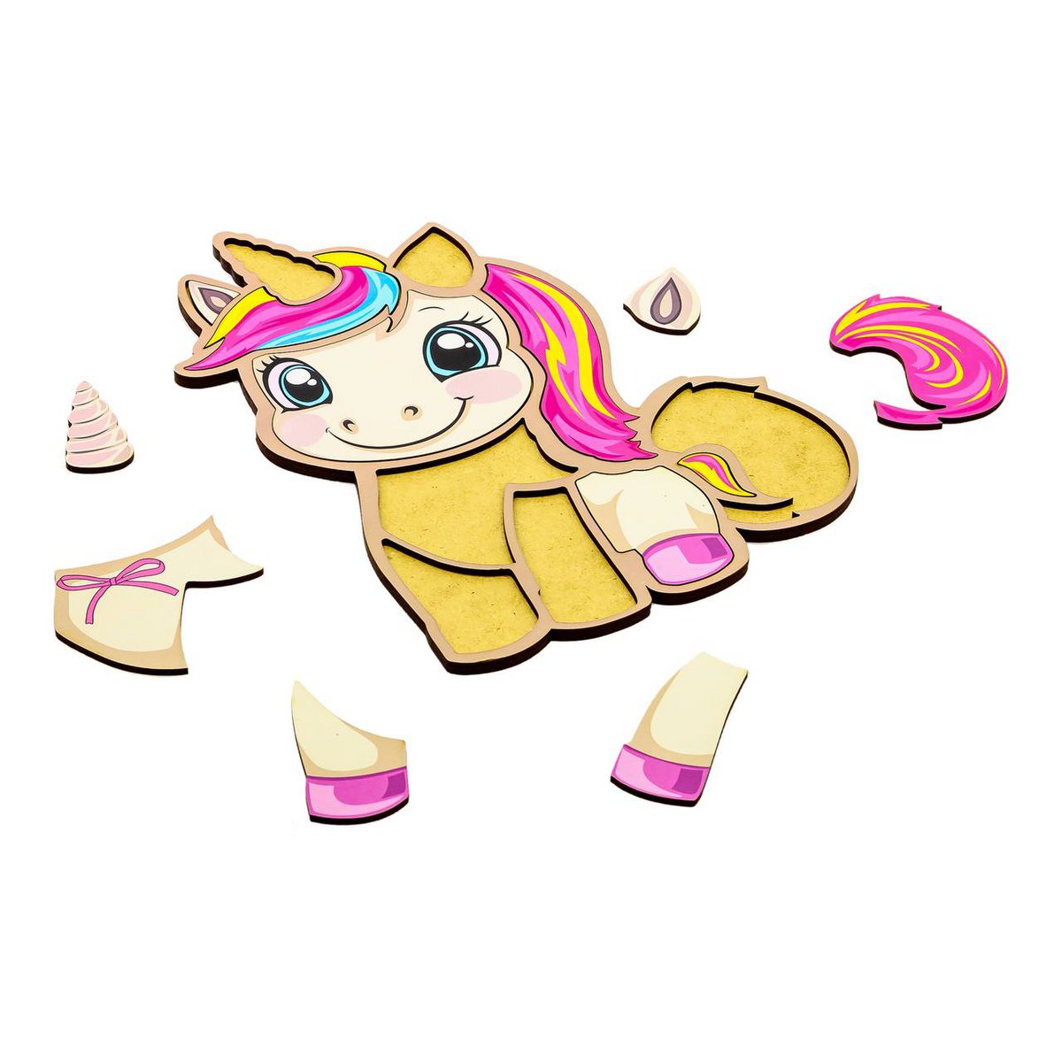 Wooden Unicorn Puzzle for Kids