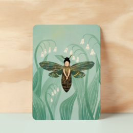 Postcard | Moth lady