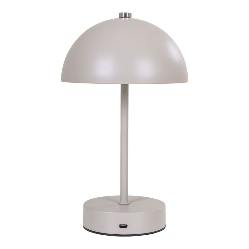 Holt LED-tafellamp - Zand, Metaal, Oplaadbaar