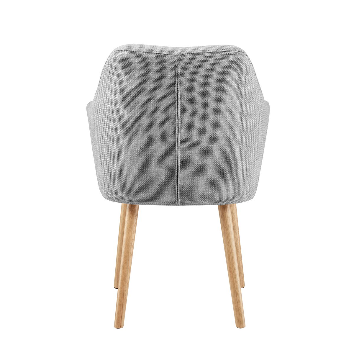 Fauteuil tissu structurel gris clair