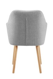 Armchair structural fabric light gray