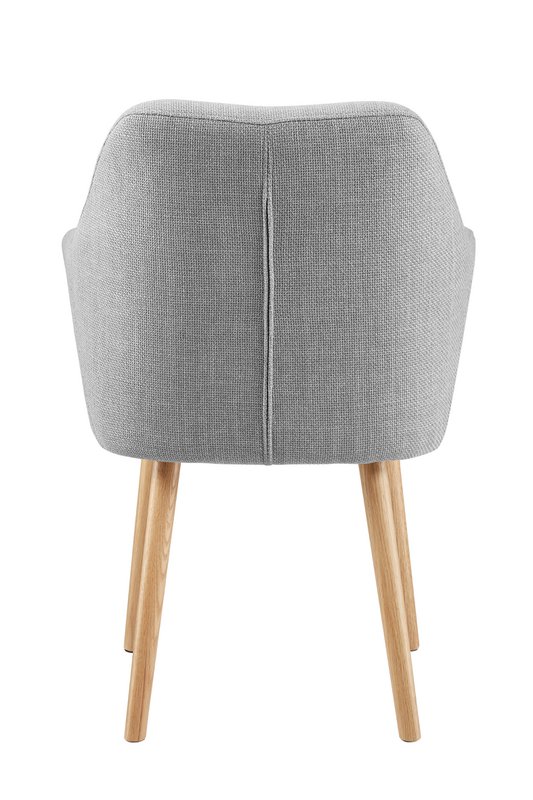 Armchair structural fabric light gray