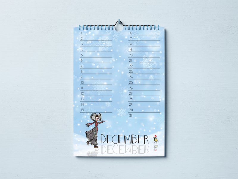 Zeeland souvenir - Zeeland Birthday Calendar – 12 months – Zeeland