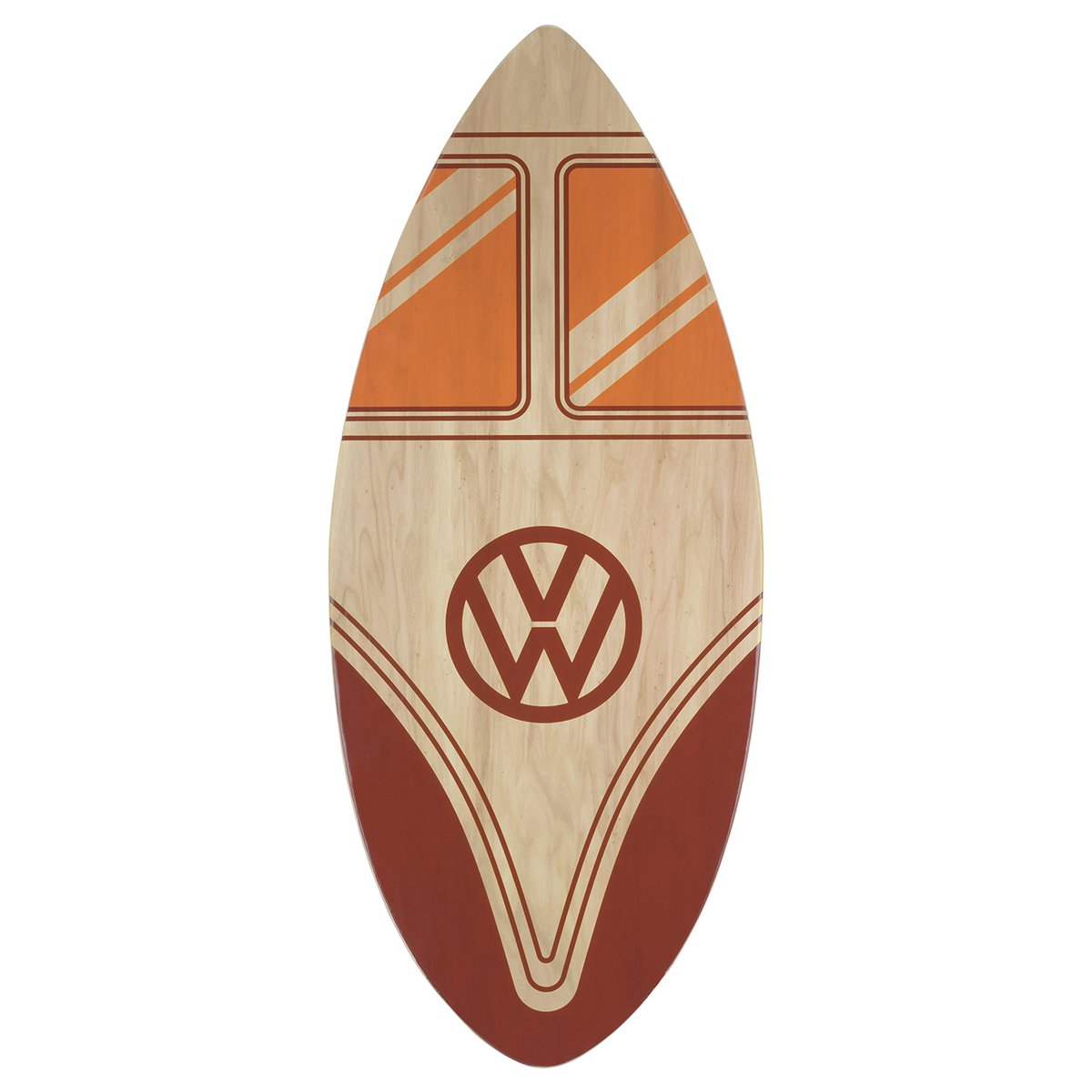 Volkswagen VW T1 Bus Skimmer Board - Echtholz (104 cm) - Front/Mehrfarbig