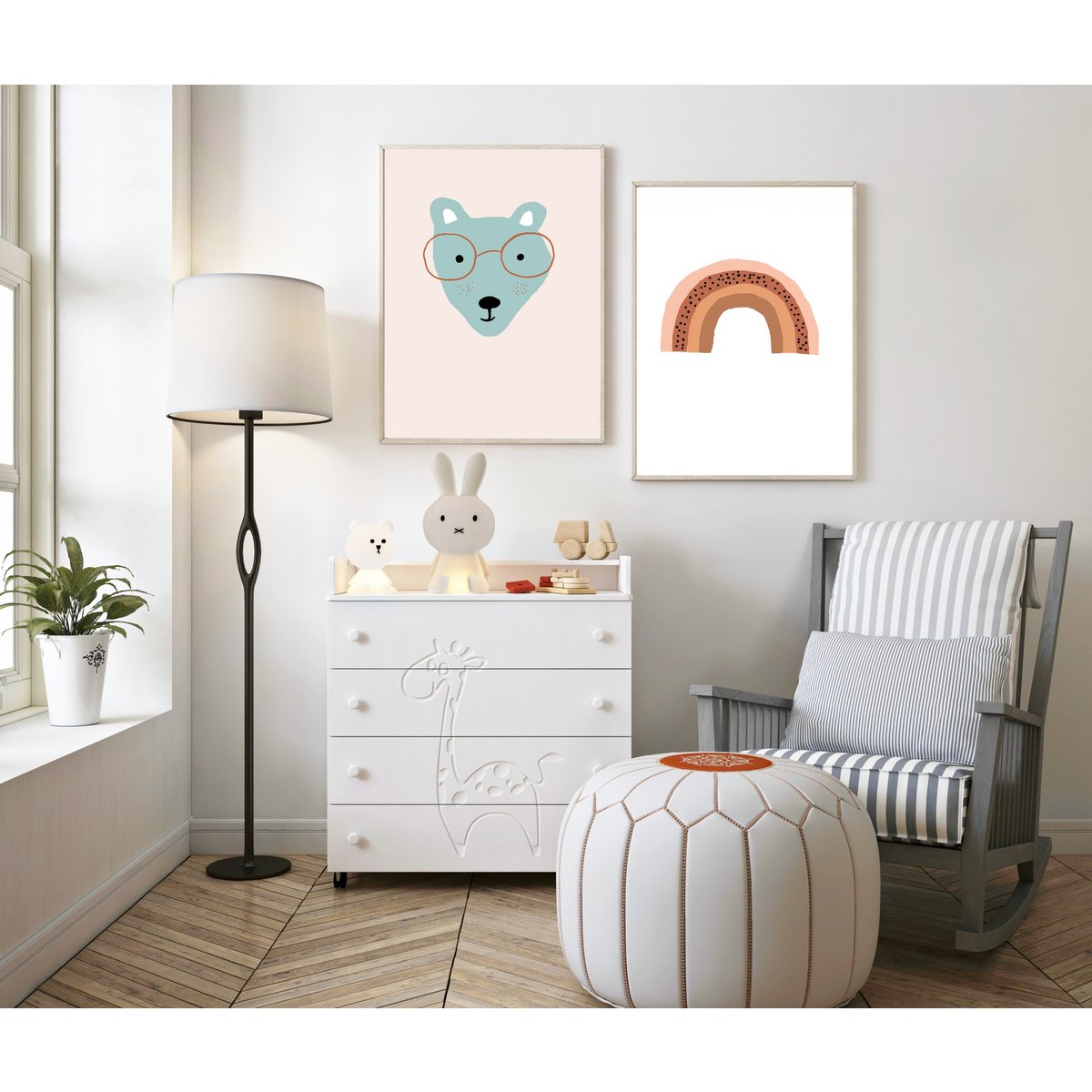Rainbow poster nursery
