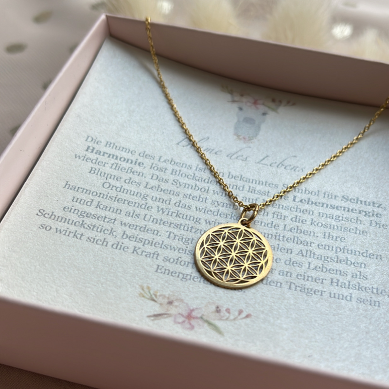 Kette Blume des Lebens 925