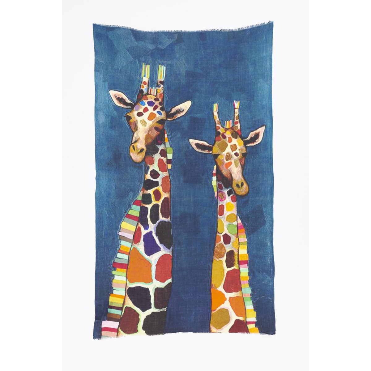 Schal Wolle/Seide – Otra Cosa – Zwei bunte Giraffen – 4745