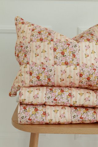 Baumwollbettbettwäsche für Kinder „Frühlingsgarten“ - Patchwork -Design, große Größe
