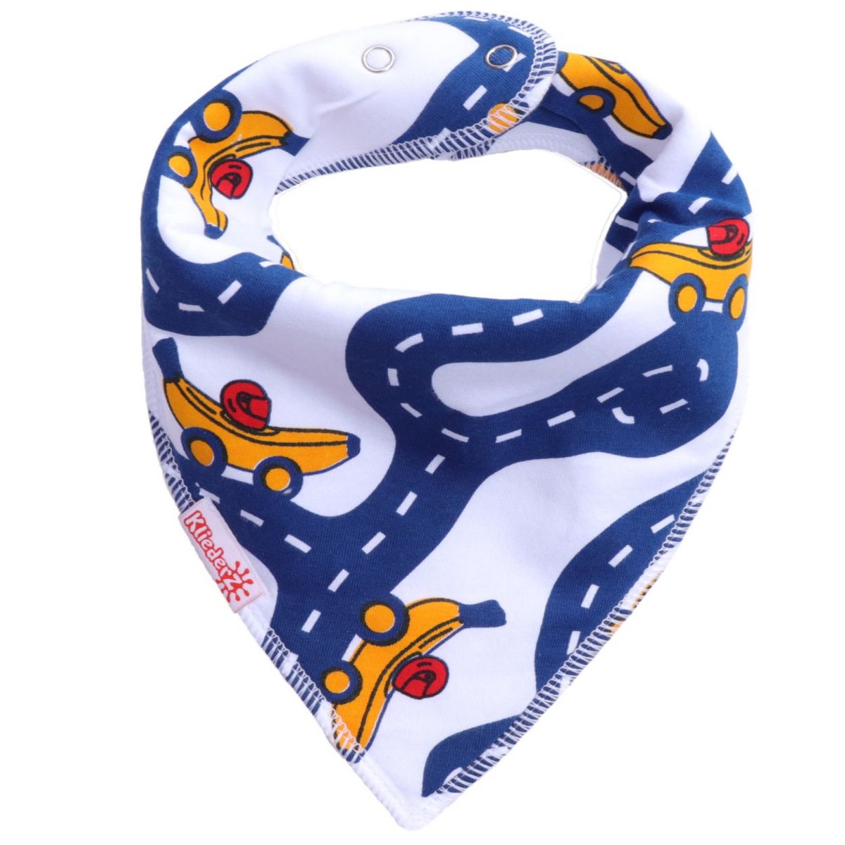 Dot śliniaczek Racing Bananas - śliniaczek niemowlęcy