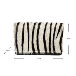 Portafoglio Donna Pelle Nera RFID In 10 Stampe