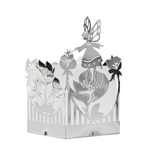 Teelichthalter mit Fee, Silber