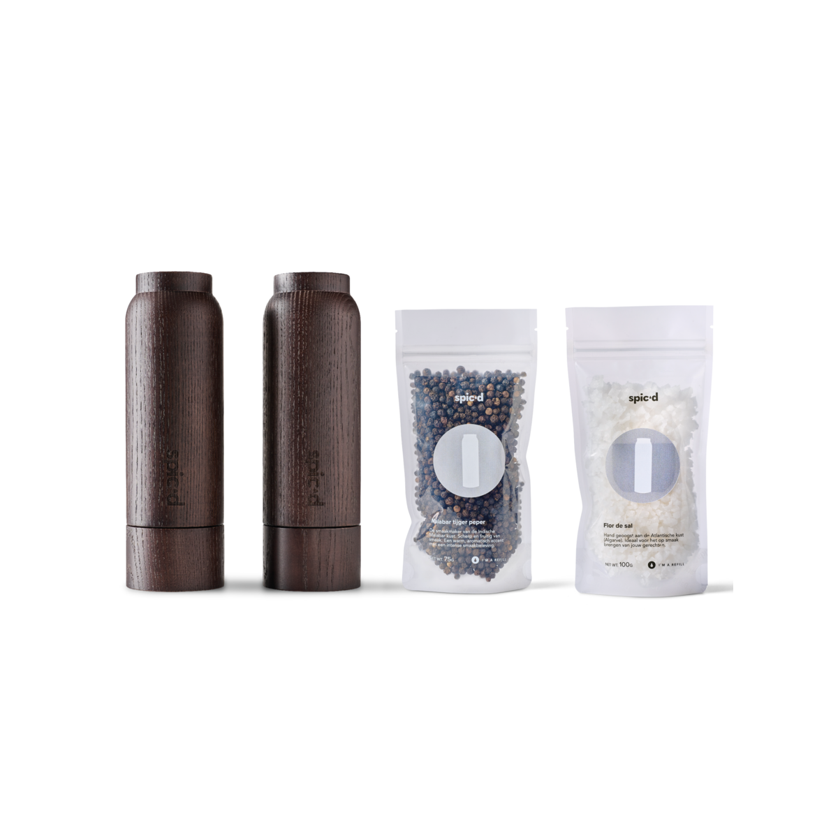 Spic'd Grinders | Salt and pepper mill set