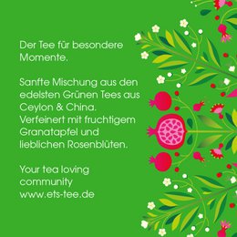 ETS - Grüner Tee Granatapfel, BIO Fairtrade, Loser Tee, 100g Dose