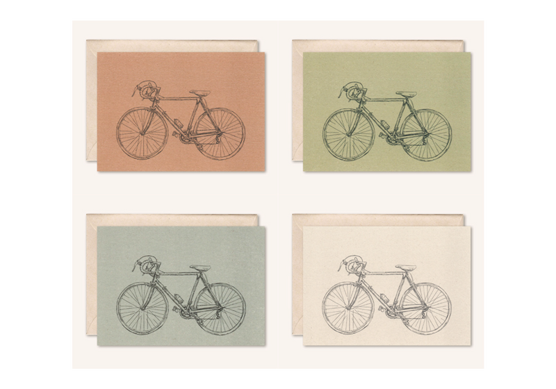 Tarjeta sostenible + sobre | Bicicleta de carretera | flor de saúco