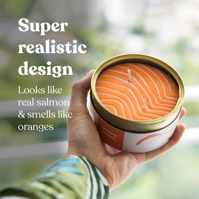 Orange Lakse Candle Can