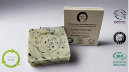 Organisk certificeret solid sæbe - Cedarwood med blærewrack 90g