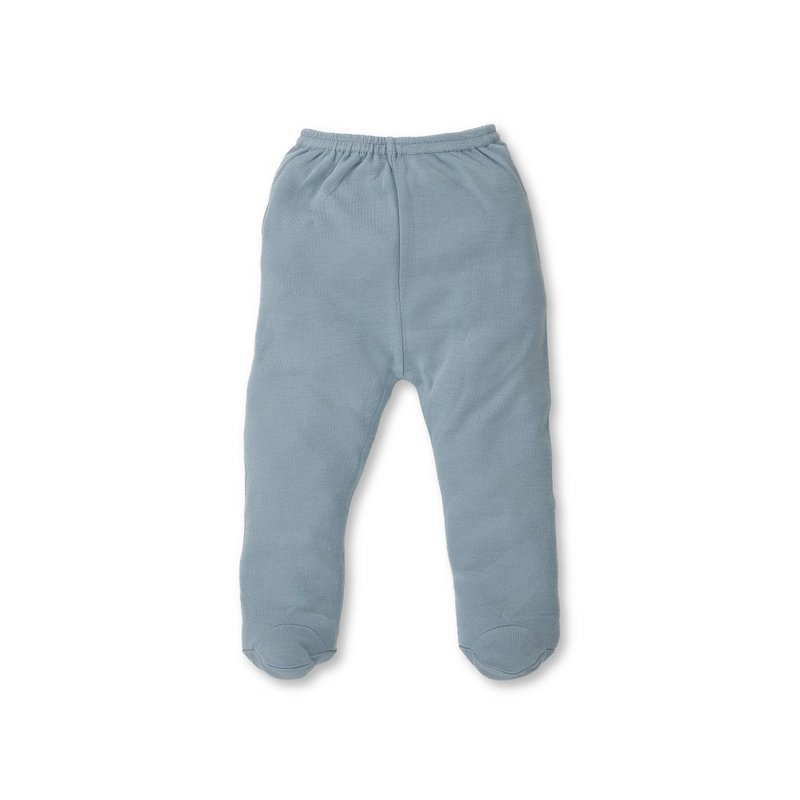 ENSEMBLE 5 PCS(CHEMISE+PANTALON+GANTS+BAVOIR+CHAUSSETTES)POUR NOUVEAU-NÉ (0-6 MOIS)-100%COTON-MOD. DUENDES - BLEU FONCÉ