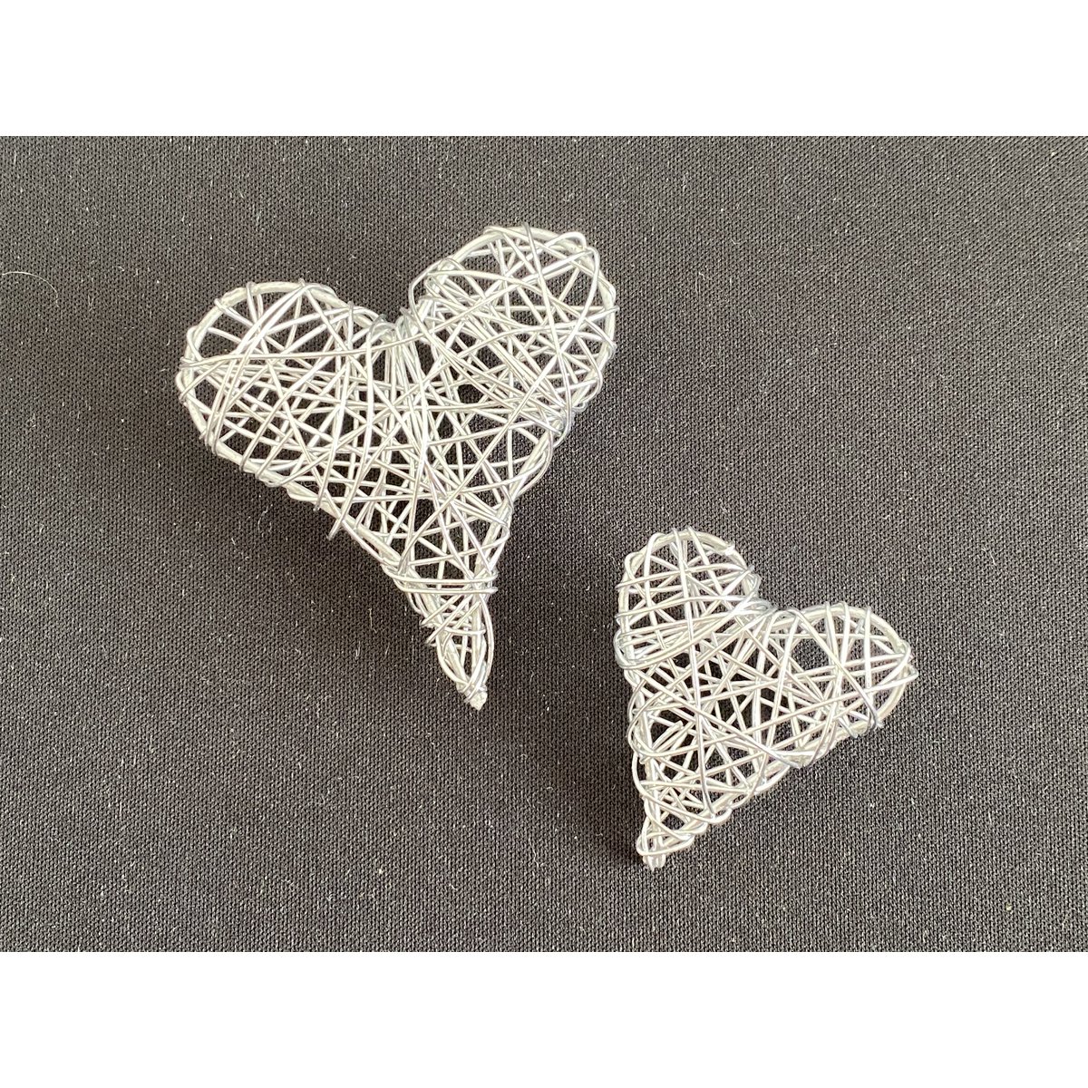 ACC Corazón puntiagudo, 6cm, plateado, caja/12 uds.