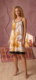 "Blue floral maxi dress, fluid cut, cinched waist, sleeveless, romantic print, women's fashion"