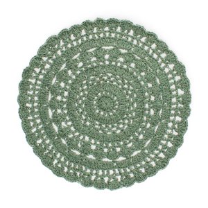 Crochet placemat - Green