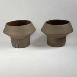 Waikiki vase nøgen | Keramik | Plantepotte | Wabi Sabi | Ler | Håndlavet | Hollandsk design