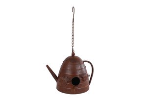 Vogelhaus Teekanne antik rost
