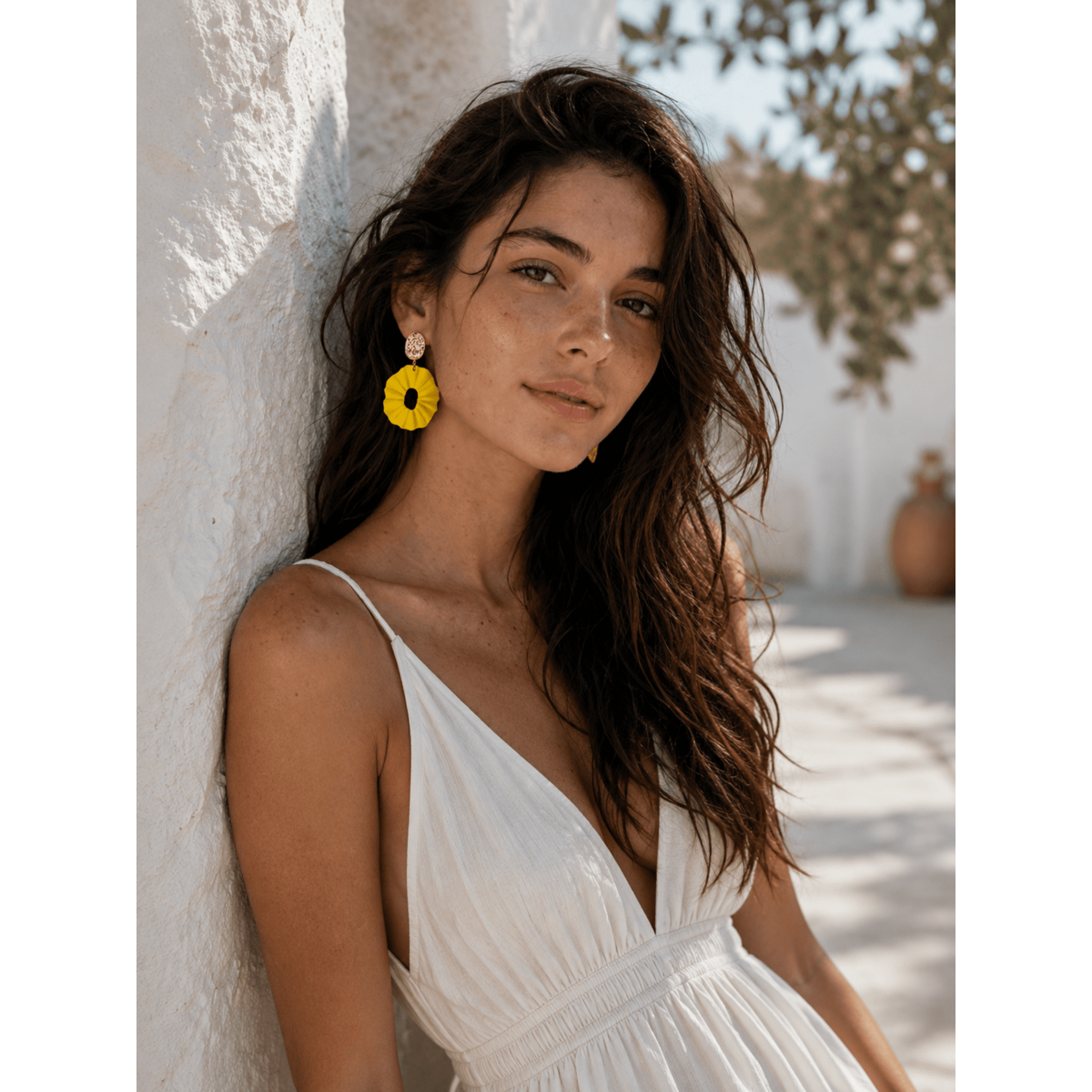 LEMONADE and PISTACHIO - Yellow and Green Artisan Earrings