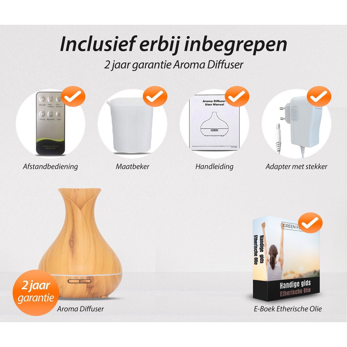 Vitality Pro - Helles Holz - Aroma Diffusor