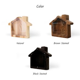 Sparschwein aus Holz, Spardose in Hausform