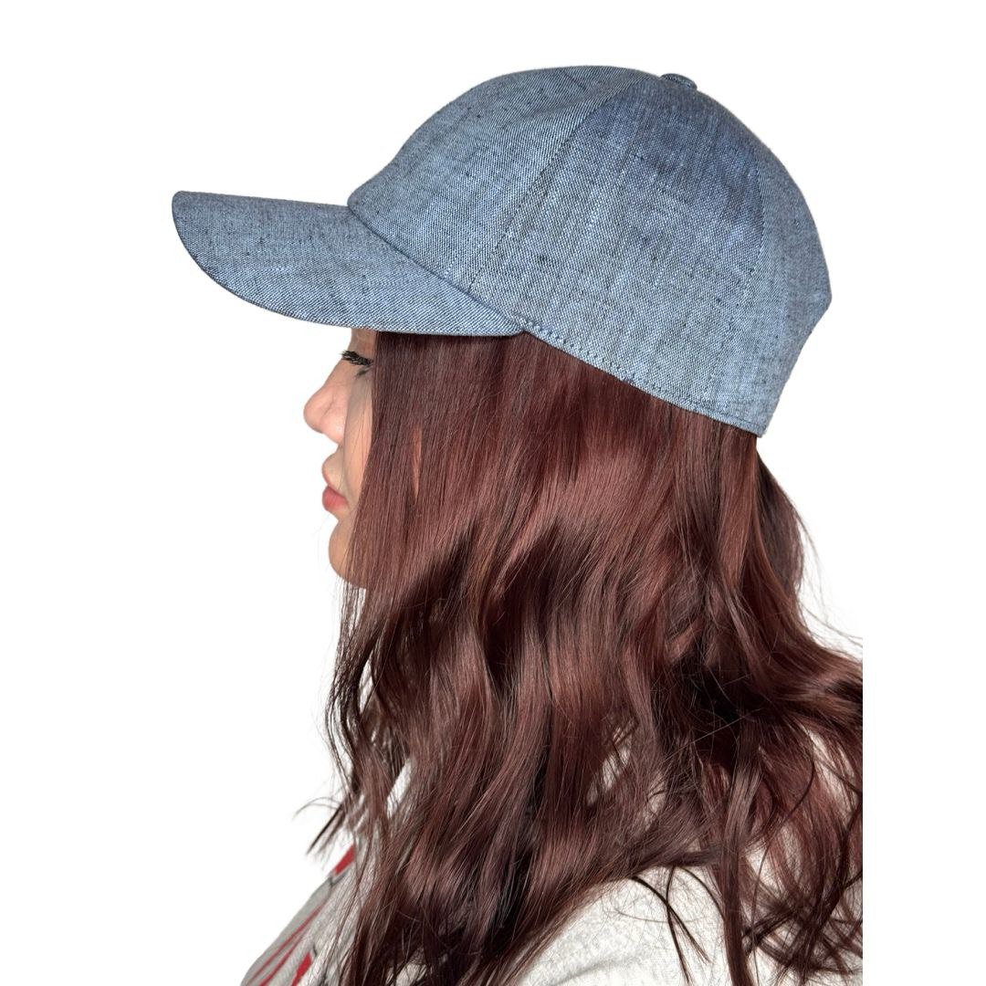 Linnen honkbalpet | Chambray-denimlook | Minimalistische pet | Handgemaakt door CacheMio®