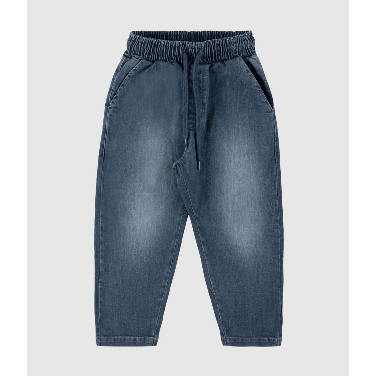 Baggy denim jeans til drenge – Mid Wash