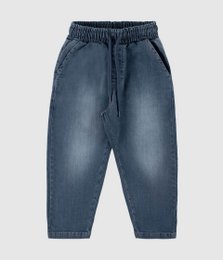 Baggy denim jeans til drenge – Mid Wash