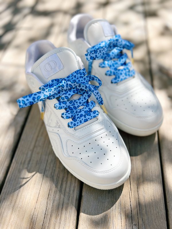 Blue Classic Leopard Skosnören