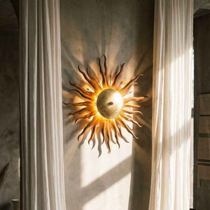 s.luce Diator L handgeschmiedete Sonne Rost- & Goldfarben