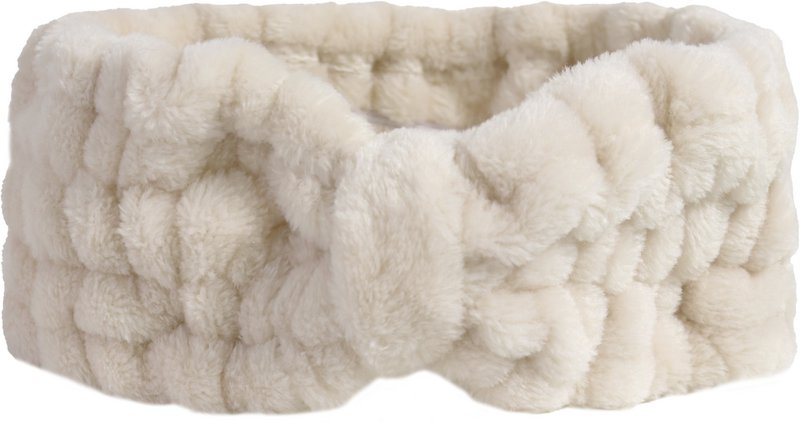 WS Plush Spa Headband Latte