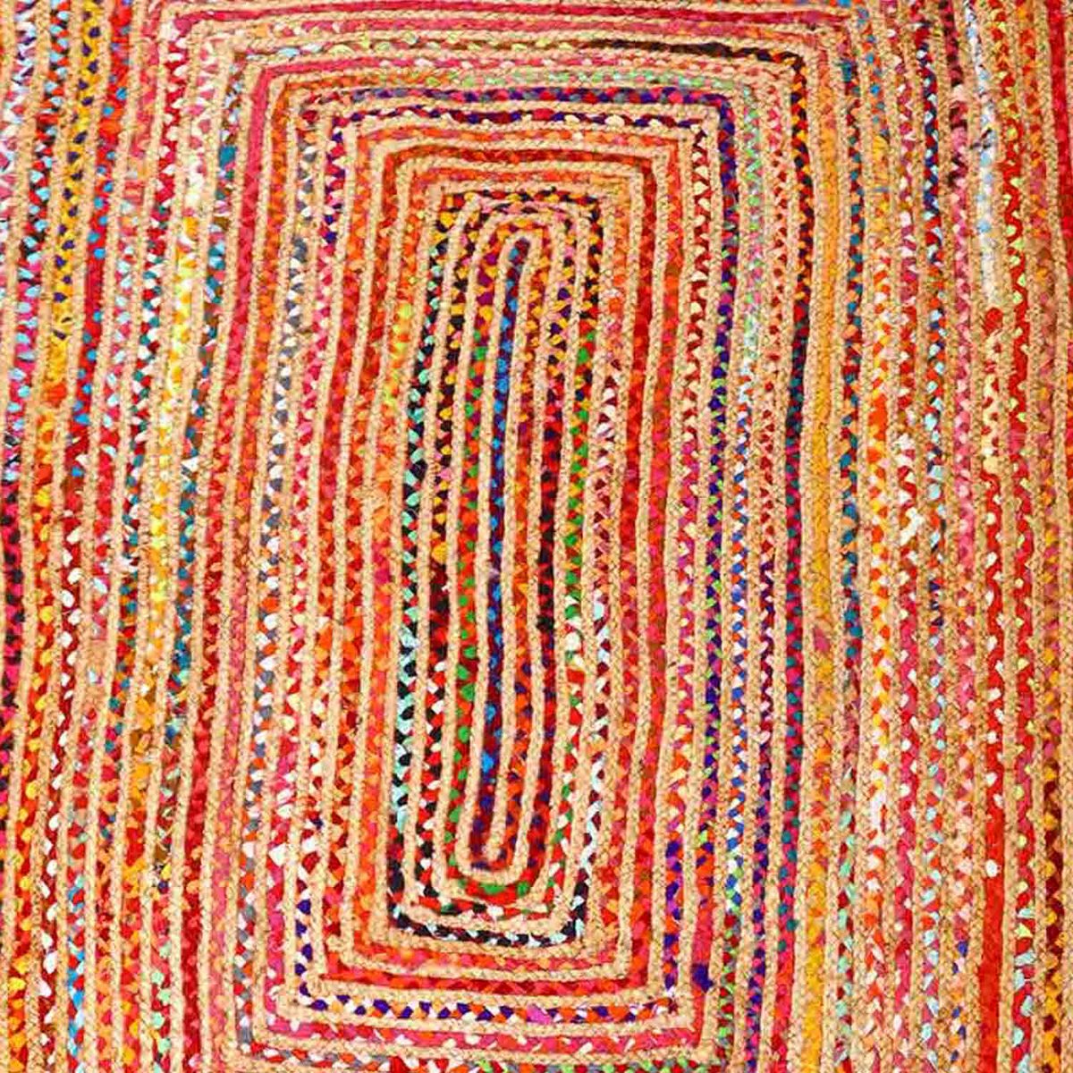 Jute Teppich Esha bunt