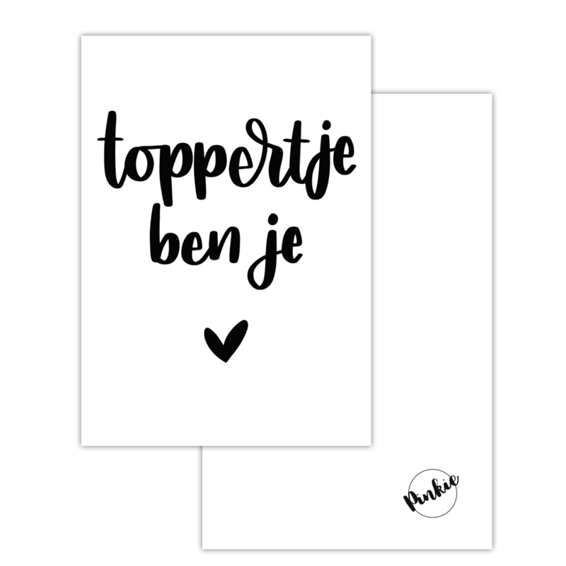 Mini card topper