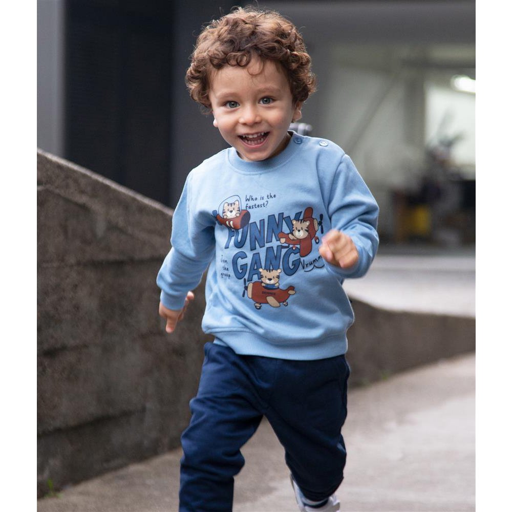 Tiger Race – Set aus gebürstetem Fleece
