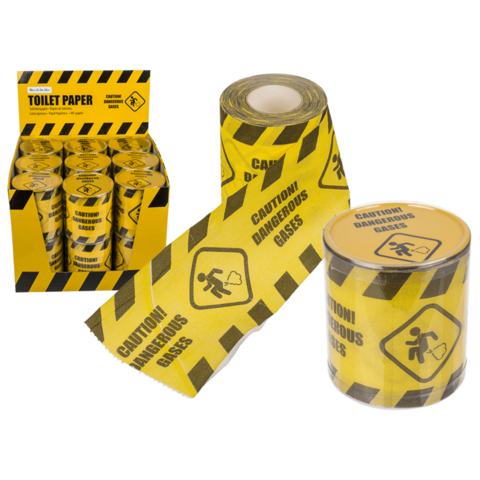 Timmy Toys - Toiletpapier Warnschild - Gelb - 1 Stück